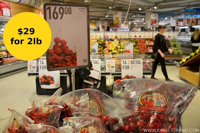 California cherries in Norway