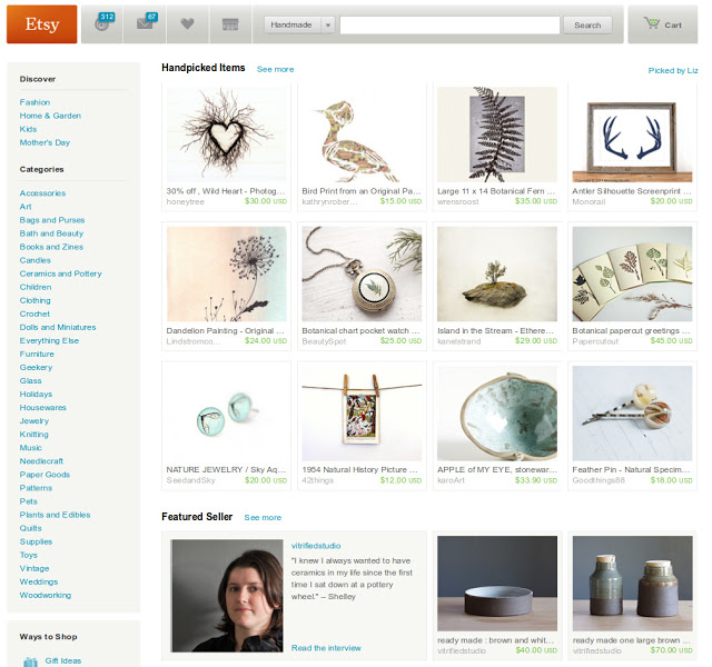 etsy front page earth day