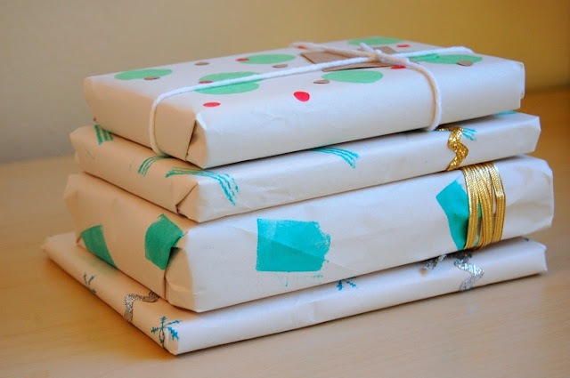 handmade decorated gift wrap