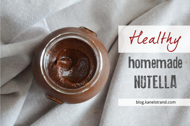 Healthy Homemade Nutella (sugarless and vegan)