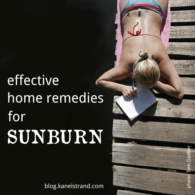 6 effective home remedies for sunburn via @kanelstrand